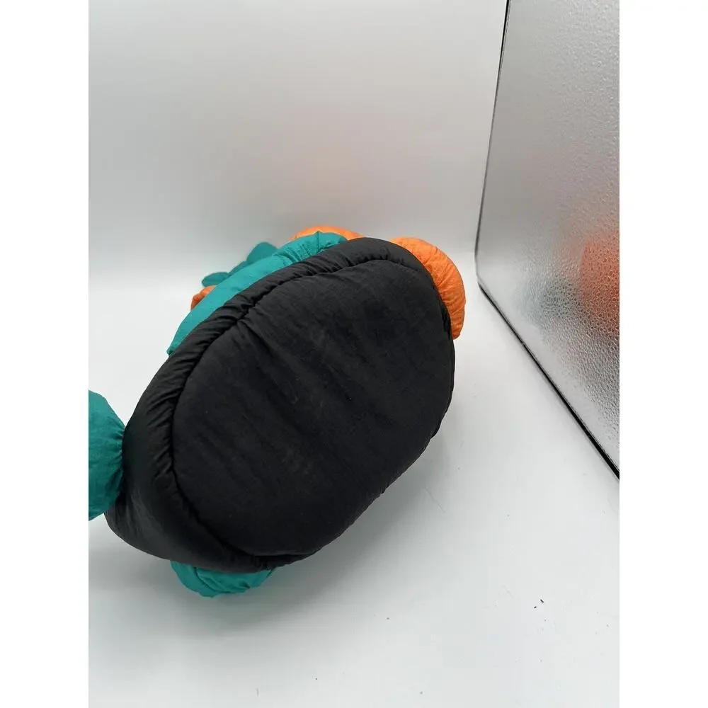 Vintage Halloween Pumpkin Head Plush Candy Basket Trick or Treat Decoration
